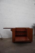 Bar en acajou sur roulettes, Maison & Meubles, Enlèvement, Utilisé