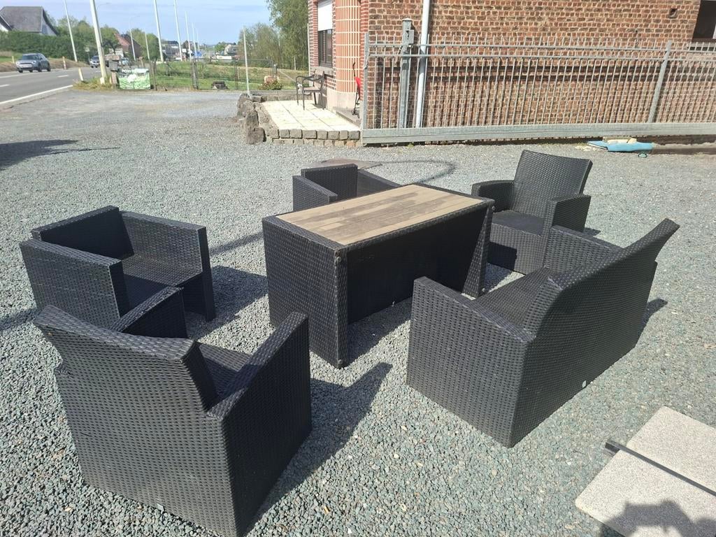 Lounge tuinstoelen, Kunststof, Gebruikt, Bank, Ophalen of Verzenden