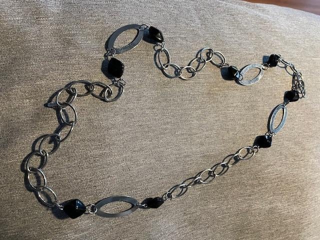 Collier en acier inoxydable, Enlèvement ou Envoi, Utilisé, Argent, Autres matériaux