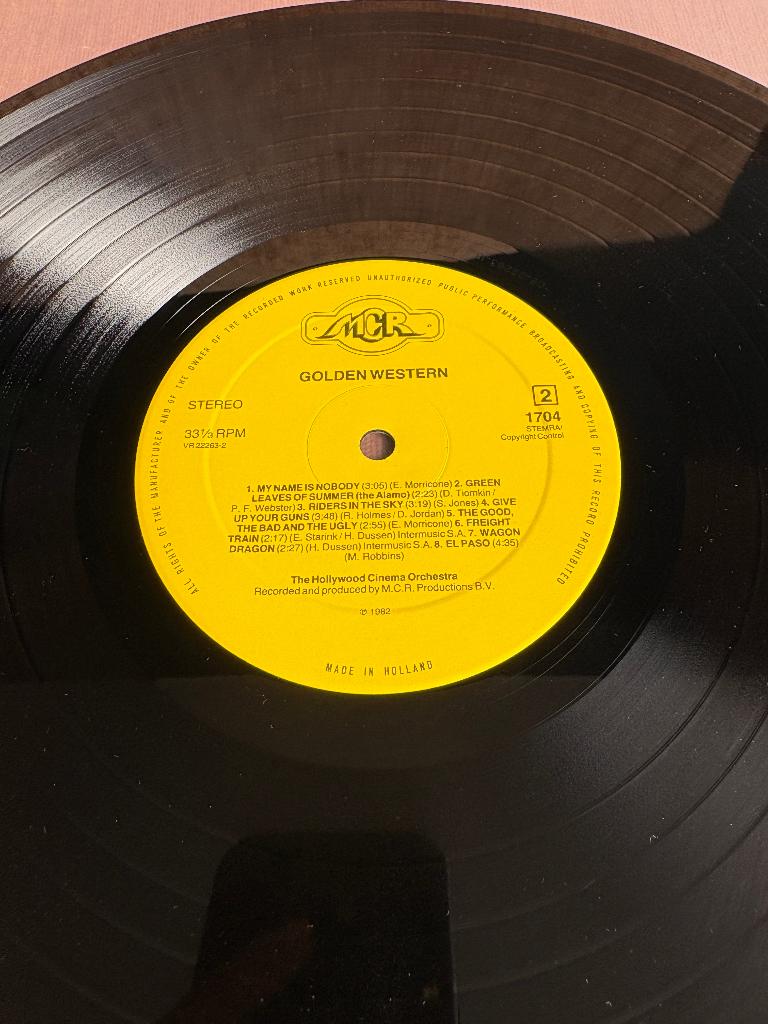 Le Hollywood Cinema Orchestra, Golden Western, CD & DVD, Vinyles | Country & Western, Utilisé, 12 pouces, Enlèvement