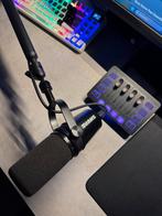setup micro studio + carte son + bras micro, Muziek en Instrumenten, Microfoons, Ophalen, Zo goed als nieuw, Studiomicrofoon