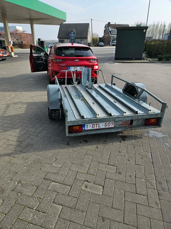Motorfiets aanhangwagen, Auto diversen, Aanhangers en Bagagewagens, Zo goed als nieuw, Ophalen