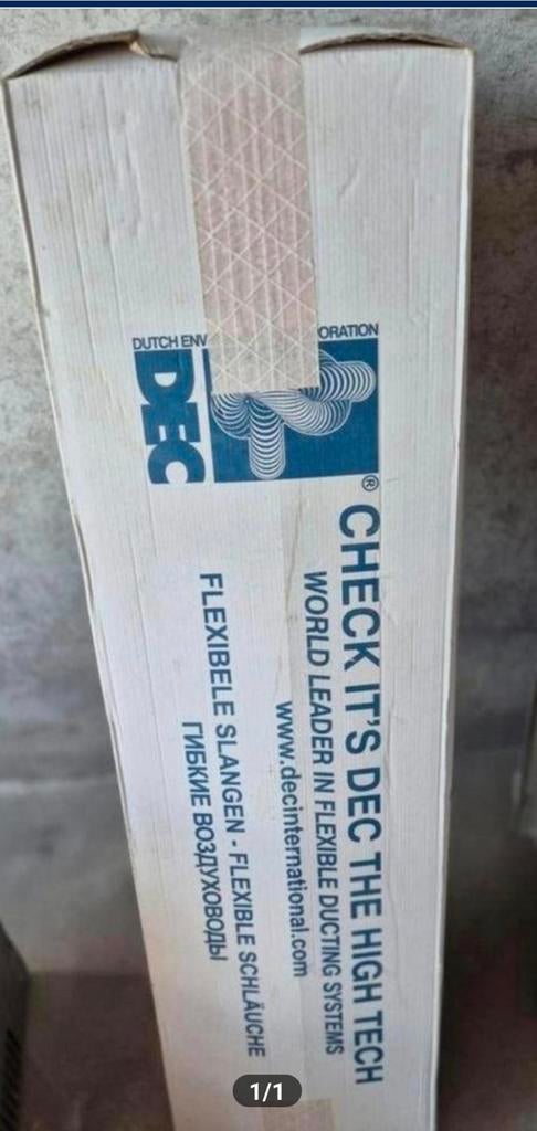 Tuyau de ventilation flexible isoler pour vmc NEUF., Bricolage & Construction, Enlèvement, Neuf