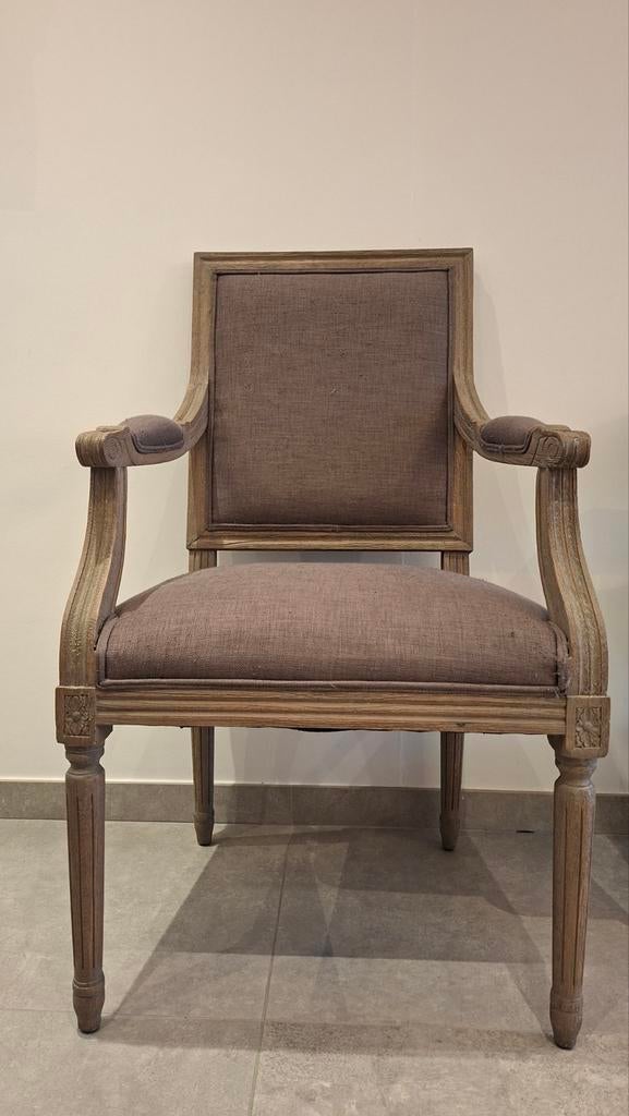 Chaise moderne style Louis XVI, Enlèvement, Tissus