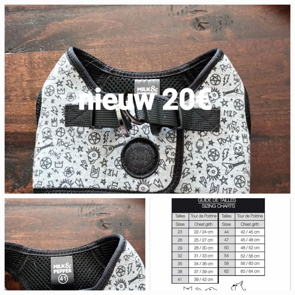Hondenharnas NIEUW merk Milk &pepper, Animaux & Accessoires, Enlèvement ou Envoi