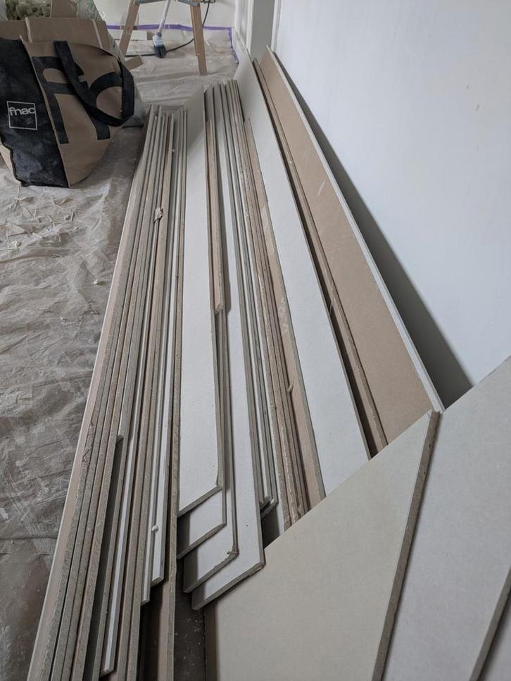 Gratis stukken Gyproc 0,9 cm, Doe-het-zelf en Bouw, Plinten en Afwerking, Ophalen