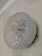 Hele leuke vintage wand- of plafondlamp, Ophalen, Zo goed als nieuw, Glas
