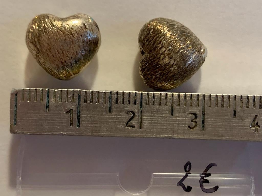 2 metalen hart kraal, Hobby en Vrije tijd, Kralen en Sieraden maken, Ophalen of Verzenden, Nieuw, Kraal