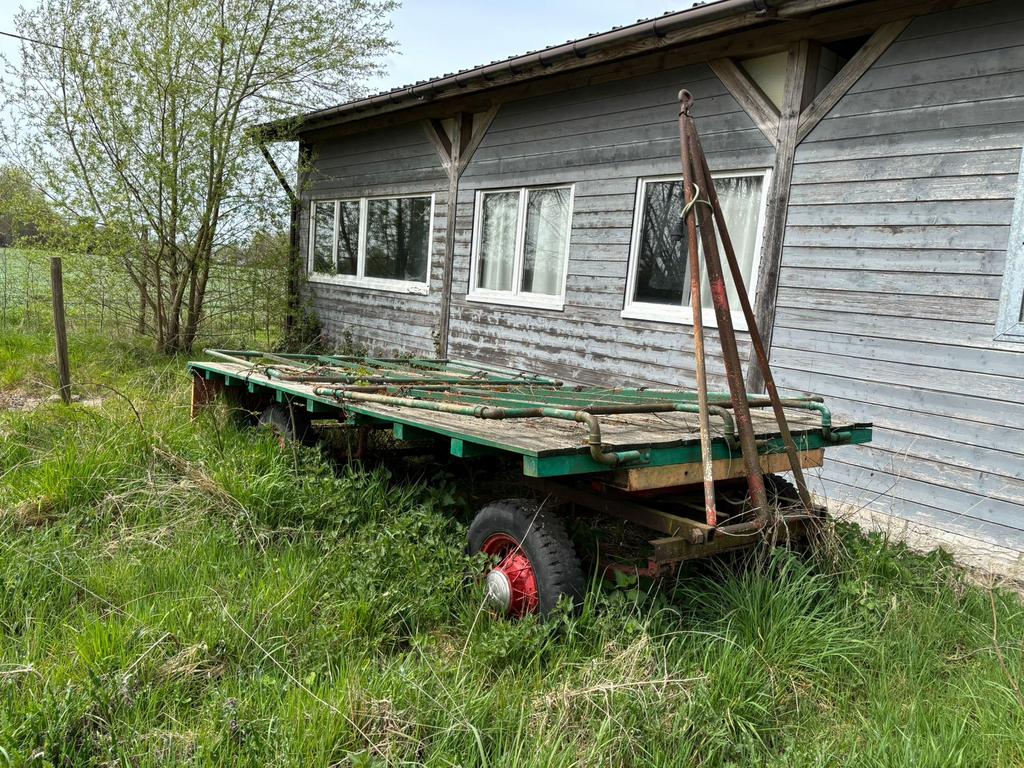 Hooiwagen / platte wagen 4m – stevig en bruikbaar, Enlèvement