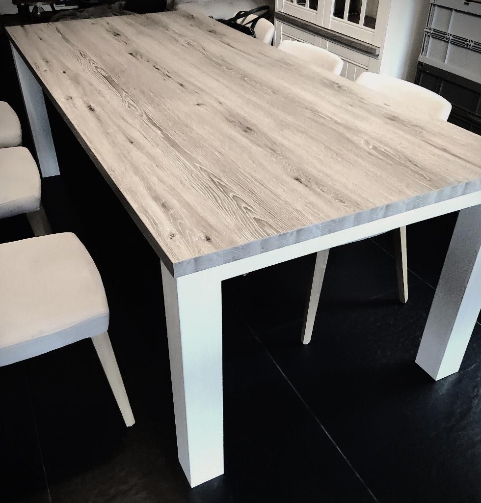 YORK mooi landelijke tafel in nieuwstaat /KRASVRIJ, Ophalen, Zo goed als nieuw, Rechthoekig