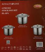 Set de 3 marmite, Maison & Meubles, Neuf, Inox, Enlèvement, Plaque céramique