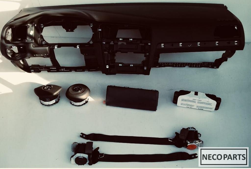 VOLKSWAGEN GOLF 7 AIRBAG AIRBAGSET ALLE AIRBAGS LEVERBAAR, Gebruikt, -, Volkswagen, -