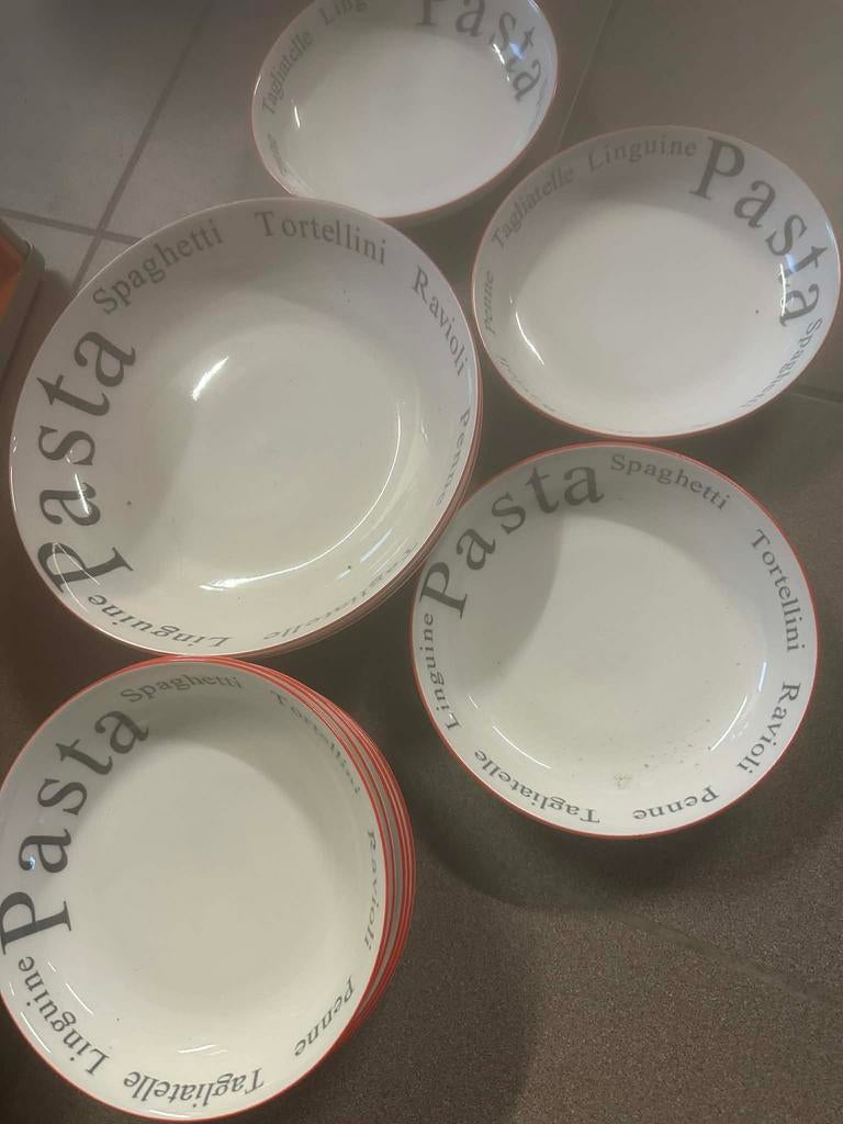 Pastaborden set, Maison & Meubles, Cuisine | Vaisselle, Enlèvement, Neuf, Assiettes(s)