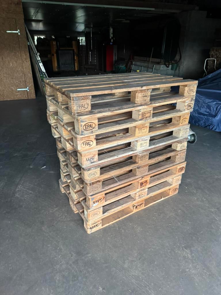 9 euro paletten, Doe-het-zelf en Bouw, Hout en Planken, Ophalen, Zo goed als nieuw