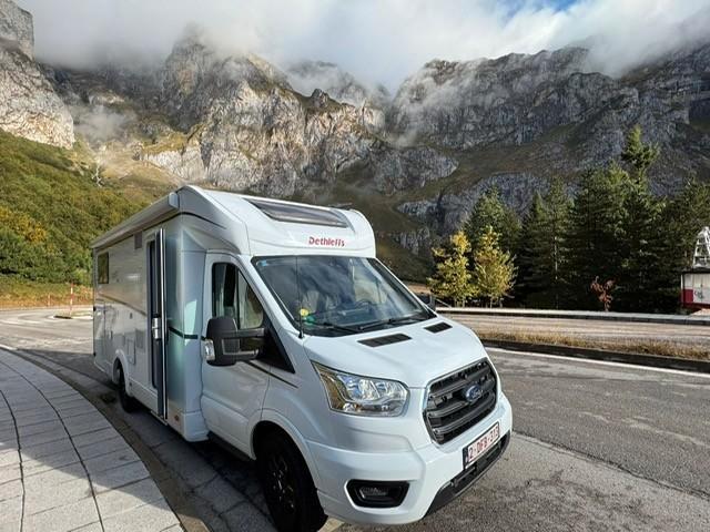 Supermooie Dethleffs - Just Go - 2023 - Automaat, Caravans en Kamperen, Mobilhomes, Particulier, tot en met 4, Half-integraal