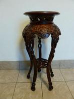 Houten (mahonie) Oosterse plantenstaander 65cm, Antiek en Kunst, Ophalen