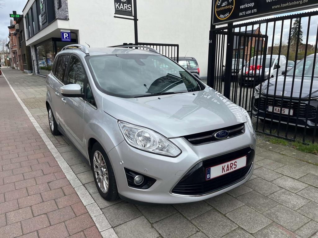 Ford Grand C-Max Titanium (bj 2012), Auto's, Ford, Voorwielaandrijving, 105 pk, Gebruikt, Zwart