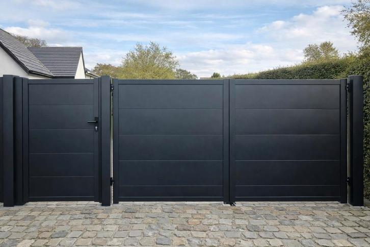 5780€ nieuwe prijs nieuwe poort 5m26 totaal 1m60 hoog, Tuin en Terras, Tuinpoorten, Staal, Ophalen