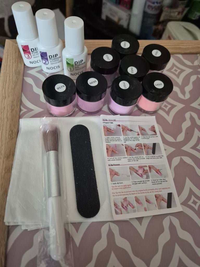 Nageldip hele set, Ophalen of Verzenden