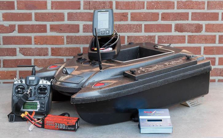 Monster Baitboat S + Toslon TF640, Watersport en Boten, Hengelsport | Karpervissen, Gebruikt, Ophalen