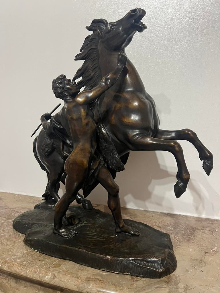 Statue en bronze cheval de marly, Enlèvement, Bronze