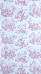 Papier peint motif ancien toile de Jouy., Maison & Meubles, Ameublement | Papier peint, Envoi, 75 m² ou plus, Rose, Vintage