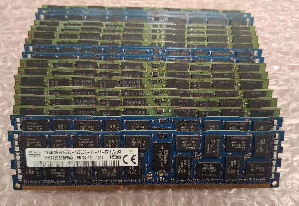 DDR3 REG Geheugen, 16gb & 8gb latjes, Computers en Software, Gebruikt, Server, Info@retrogamed.be, RetroGamed
