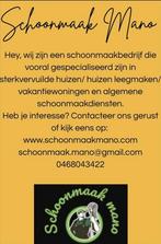 Wij bieden schoonmaak werken aan