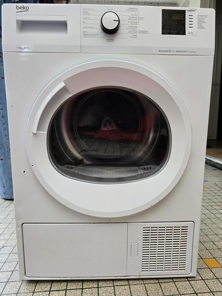 Beko 9kg droogkast warmtepomp, 85 à 90 cm, Chargeur frontal, Enlèvement, Utilisé