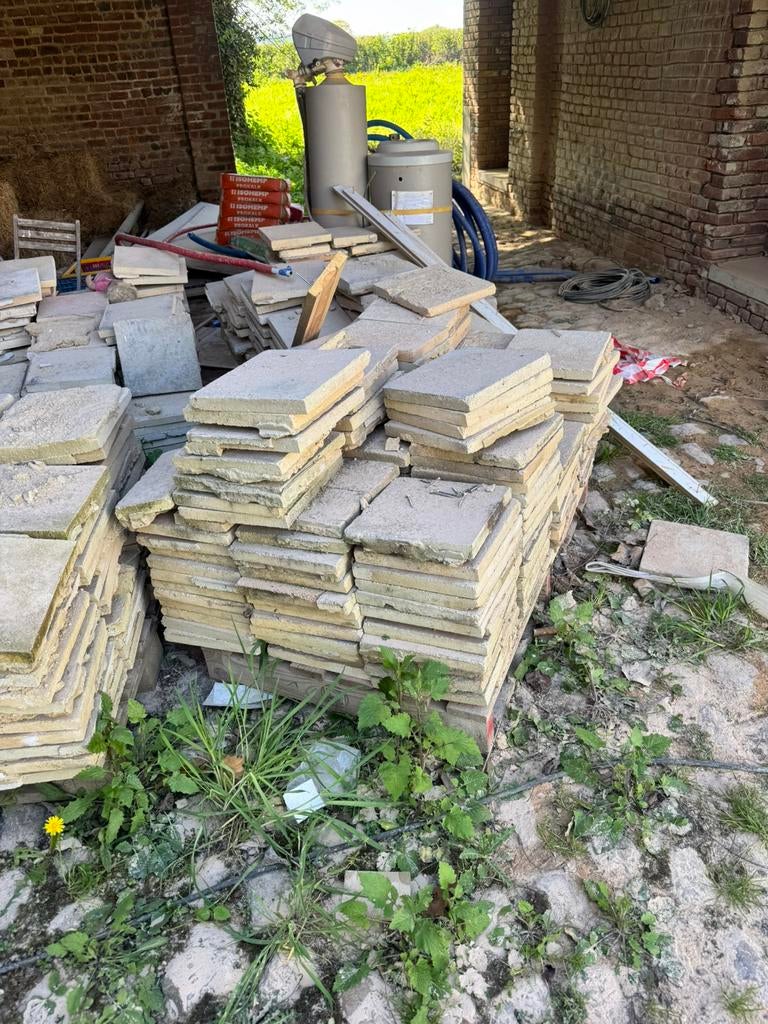 Tegels, Doe-het-zelf en Bouw, Tegels, Gebruikt, Vloertegels, 10 m² of meer, Ophalen