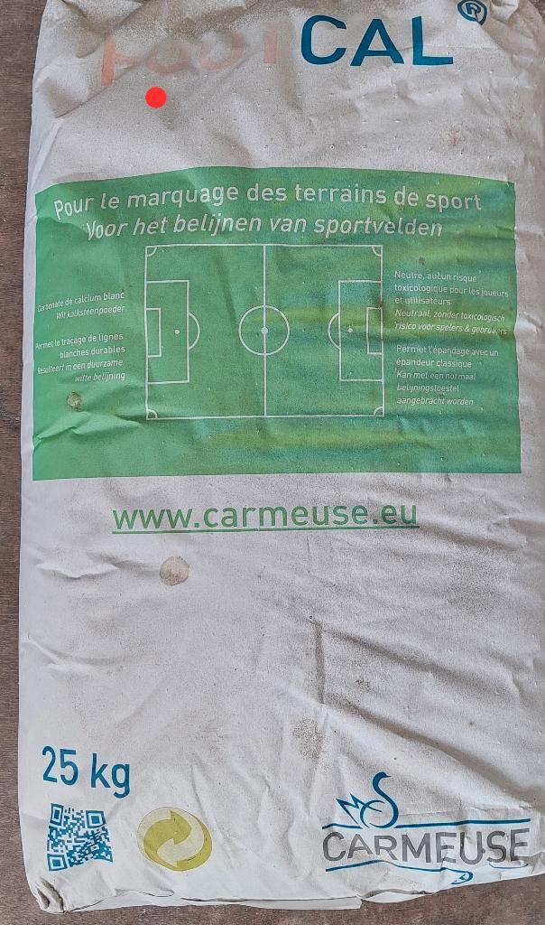 Footcal Carmeuse kalk voor belijning voetbalvelden, Jardin & Terrasse, Terre & Fumier, Engrais, Enlèvement