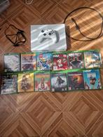 Xbox One S + 12 Jeux dont 2 NEUFS + Manette, Games en Spelcomputers, Spelcomputers | Xbox Original, Ophalen of Verzenden