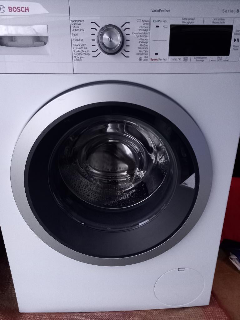 Machine à laver BOSCH 9kg A +++. 1600trs. Série 8serie, Enlèvement, Comme neuf, Chargeur frontal