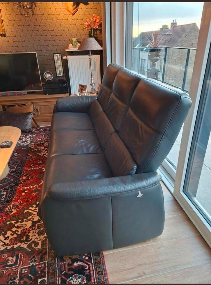 Leren zetels, Huis en Inrichting, Zetels | Zetels en Chaises Longues, Ophalen