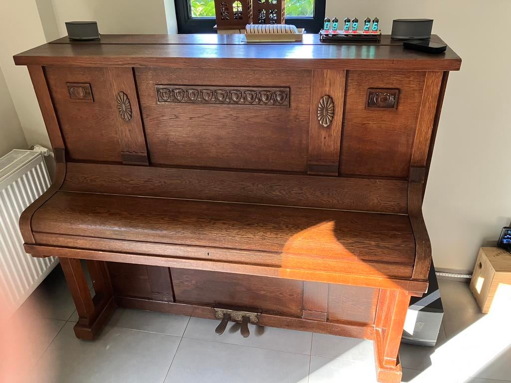 Piano, Muziek en Instrumenten, Ophalen, Gebruikt, Bruin, Piano