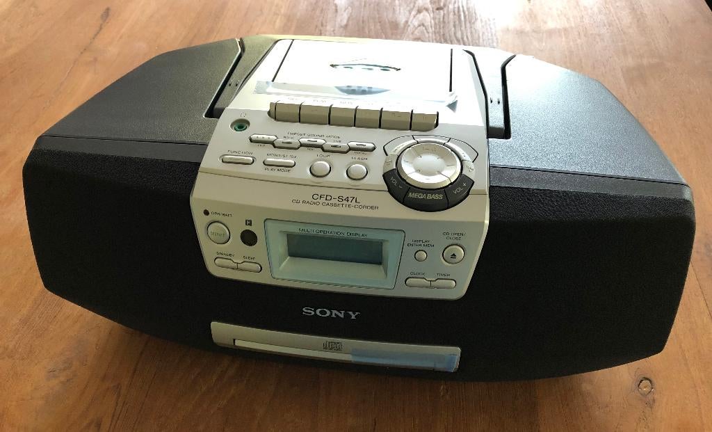 Sony CFD-S47L 2 - Radio/magnétophone et lecteur CD (NOUVEAU), Enlèvement, Neuf, Sony, Avec radio