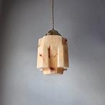 Vintage Art-Deco opaline uraniumglazen hanglamp., Antiek en Kunst, Ophalen of Verzenden
