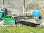 Voorgevormde vijver 500l,filterbak en pomp, Ophalen, Gebruikt
