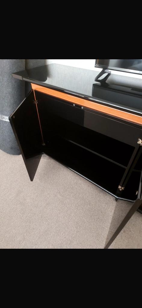 Zwarte hoogglans kast, Huis en Inrichting, Ophalen, Gebruikt
