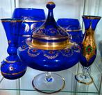 11 splendides vases en verre soufflé de Toscane., Ophalen