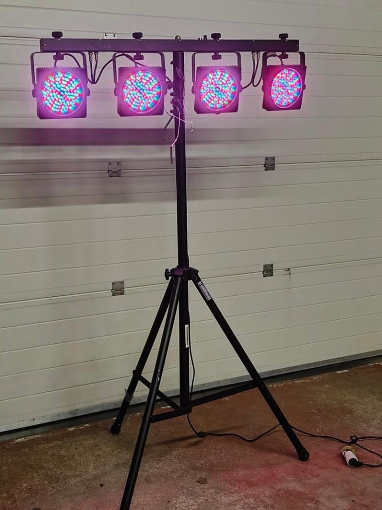 DJ Led Par lichtset, Musique & Instruments, Enlèvement, Comme neuf, Autres types, Couleur