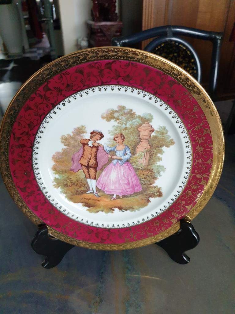 Plat décoratif Limoges Castel, Antiquités & Art, Enlèvement ou Envoi