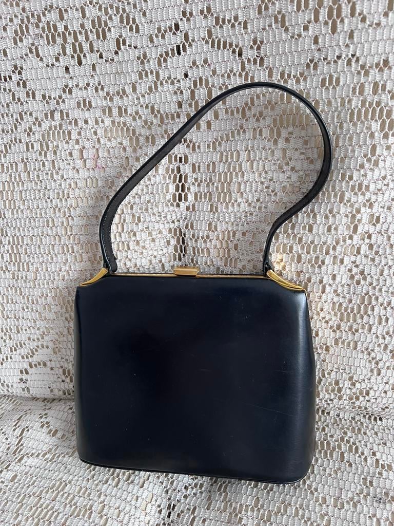 Sac DELVAUX vintage modèle très rare, Ophalen of Verzenden, Zo goed als nieuw, Zwart