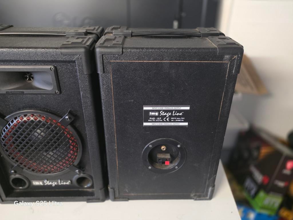 2 mooi set Stage Line luidsprekers passief., Audio, Tv en Foto, Luidsprekerboxen, Ophalen of Verzenden