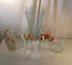 6 Mooie Vazen in glas en kristal, Antiek en Kunst, Ophalen of Verzenden