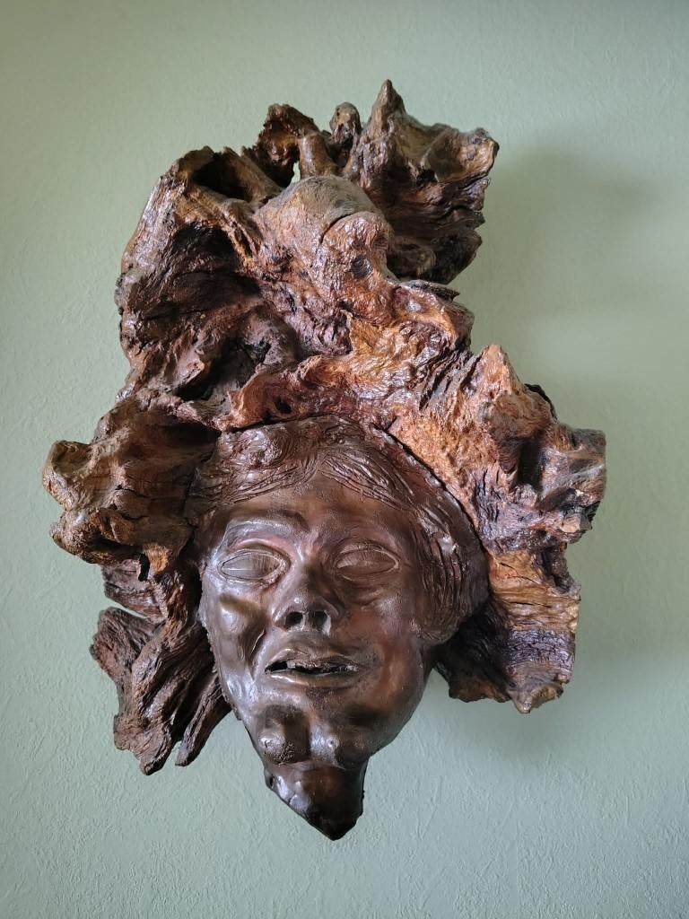 Bosgeest brons/ kunsthars/ François Boland/ESC-ART-GO, Antiek en Kunst, Ophalen of Verzenden, Brons