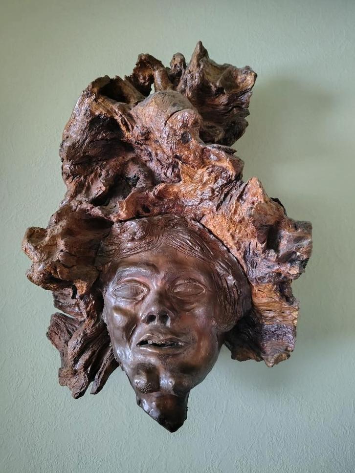 Bosgeest brons/ kunsthars/ François Boland/ESC-ART-GO, Antiquités & Art, Art | Sculptures & Bois, Brons, Enlèvement ou Envoi