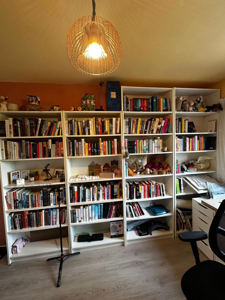 4 billy boekenkasten wit met 2 opzetstukken ikea, Ophalen, Gebruikt, 200 cm of meer, 50 tot 100 cm