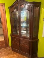 Antieke Tafel, stoelen, vitrinekast en dressoir, Huis en Inrichting, Kasten | Buffetkasten, Ophalen, Zo goed als nieuw