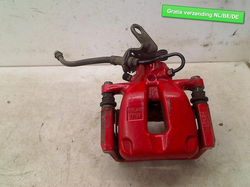 REMKLAUW RECHTS ACHTER rood Volkswagen Golf VI (5K1), Auto-onderdelen, Remmen en Aandrijving, Volkswagen, Gebruikt